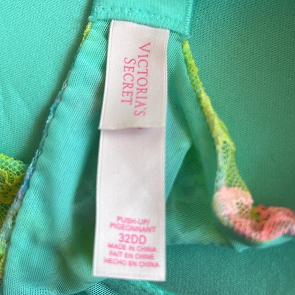 Victoria's Secret Lightly Lined Perfect Coverage Multicolor Tie-Dye Bra 32DD - Picture 5 of 5